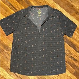 Men's Black Patterned Basquiat Shirt
